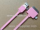 TPE Colorful 1M 3 in 1 Micro USB Charger Cable For IPhone / Samsung / Blackberry