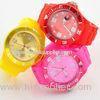 Colorful Custom Silicone Wristband Watch Embossed / Silicone Watch Strap