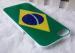 Ecofriendly TPU iPhone 5s Cell Phone Cases Brazil Flag Finished