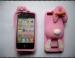 Cute Buck Teeth Rabbit Design Silicone Case For Iphone 4 / 4S