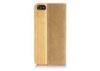 Fashion Luxury Leather Mobile Phone Cases , Waterproof Hard Cover Wood Cellular Phone Case