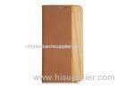 Cherry Wood and Leather Cell Phone Case Samsung Galaxy S5 Folio Case for Smart Tablet Phones