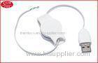 Ellipse ABS USB to Open cable retractable Cord Reel in White