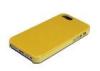 Mobile Phone Leather Cell Phone Case with Yellow Lychee , leather mobile cases