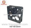 140mm 12 Volt DC Brushless Fan , Plastic Power Supply Cooling fan