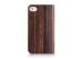 Handmade Bois De Wood And Leather Cell Phone Case , Iphone 4 / 4S Back Covers