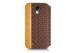 Waterproof Phone Protective Shell Samsung Galaxy S4 Folio Case with Cherry Wood And Leather