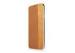 Wood And Brown Lychee Faux Leather Wooden Cell Phone Case Samsung Galaxy S5 Folio Case