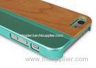 Natural Wood And Aluminum Wooden Cell Phone Case , Shock Absorbing Mobile Phone Cases