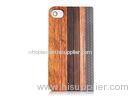 De Rose And Rosewood Wooden Cell Phone Case / Customized Mobile Apple Phone Folio Cases