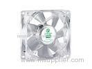 LED Computer Case Cooling Fans with Transparent Plastic , 12V PC Cooler Fan