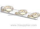 ECOBRT Light Crystal Bathroom Wall Light Fixture 18" with aluminum base