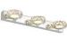 ECOBRT Light Crystal Bathroom Wall Light Fixture 18" with aluminum base