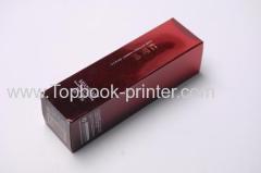 Red gold cardboard UV coating gold-stamped whitening milk packaging box