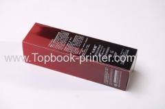 Excellent red gold cardboard UV coating gold-stamped whitening milk packaging box