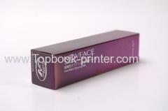 Excellent red gold cardboard UV coating gold-stamped whitening milk packaging box