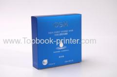 Top-grade PANTONE Trans.Wt silver-stamping OSM mask packaging box