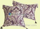 High-end Luxury Chenille Cushion , Printing Lace Pillow Soft Comfortable