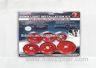 Professional Red 9PC High Carbon Steel Hole Saw Set For Wood / Plastic Cutting