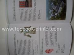 250gsm art paper cover saddle stitched company brochure book printing