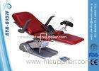 Red Luxurious Electric Obstetric Delivery Bed With Three Sections