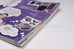 Special die cutting UV varnishing gloss lamination perfect bound apparel catalogue book printing