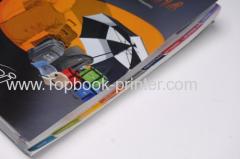 Special die cutting UV varnishing gloss lamination perfect bound apparel catalogue book printing