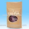 Craft Paper Snack Food Packaging Bags With Clear Window