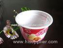 250ml White Disposable Ice Cream Cups Eco Friendly For Salad PET