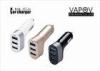 Gun Shape 5.4A 3 Port Mini USB Car Charger fo Apple / Samsung mobile phone and tablet