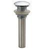 1 - 1 / 4" Chrome Plated Push Button Bath Brass Pop Up Waste High Pop-Up Height