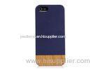 Leather / PC Wooden iphone 5 phone cases Eco-friendly for Customized