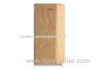 Stand iPhone 5 Leather Flip Wallet iPhone Leather Folio Case with Real Wood