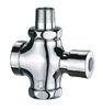 3 - 5 Chrome Plated Button Switch Self-Closing Brass Flush Valve , Public Toilet Flusher