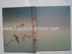 A4 standard red gold-stamping thread-bound restaurant coffee hardcover book printing