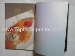 A4 standard red gold-stamping thread-bound restaurant coffee hardcover book printing