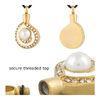 316 Stainless steel Cremation URN Jewelry Pearl Pendant With Gold plated