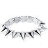 Sterling Silver Bangle Bracelet Gothic Punk Rock Studs Spike Rivets Bangle