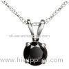 Gothic Style Trendy Fashion Jewelry Necklace Circle Black Zircon Necklace
