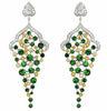 Bridesmaid Sterling silver Stylish Earrings Inverted Triangle Zircon Drop Earrings