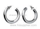 Girl Jewelry Stylish Earrings Classical Hoop Earrings In Silver