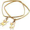 Cute Animal Themed Jewelry 925 Solid Silver Gold Fox Shaped Bracelet