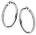925 Sterling Silver Micro Pave Jewelry Micro Pave Hoop Earrings