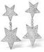 Fantastic Fashion Design Micro Pave Jewelry Micro Pave Star Drop Earrings