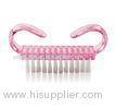 beautiful pink manicure Nail Art Brushes with Handy Plastic Handle