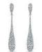 Teardrop Sterling Silver Micro Pave Jewelry Crystal Pave CZ Earrings