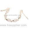 Fashionable Fish Shaped Rose Gold 925 Silver Crystal Bracelet For Girls