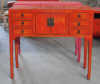 Altar table in red