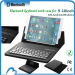 Best Quality Mini Bluetooth Keyboard Leather Case for 9.7-10 inches IOS System ANDROID WINDOWS