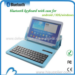 Magnetically detachable Bluetooth Keyboard Leather Case for 9.7-10 inches ANDROID WINDOWS and IOS System